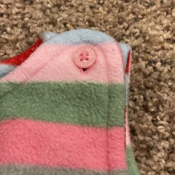 Vintage 2004 Baby Gap Fleece Striped Overalls – Up to 3 Months - Picture 5 of 9